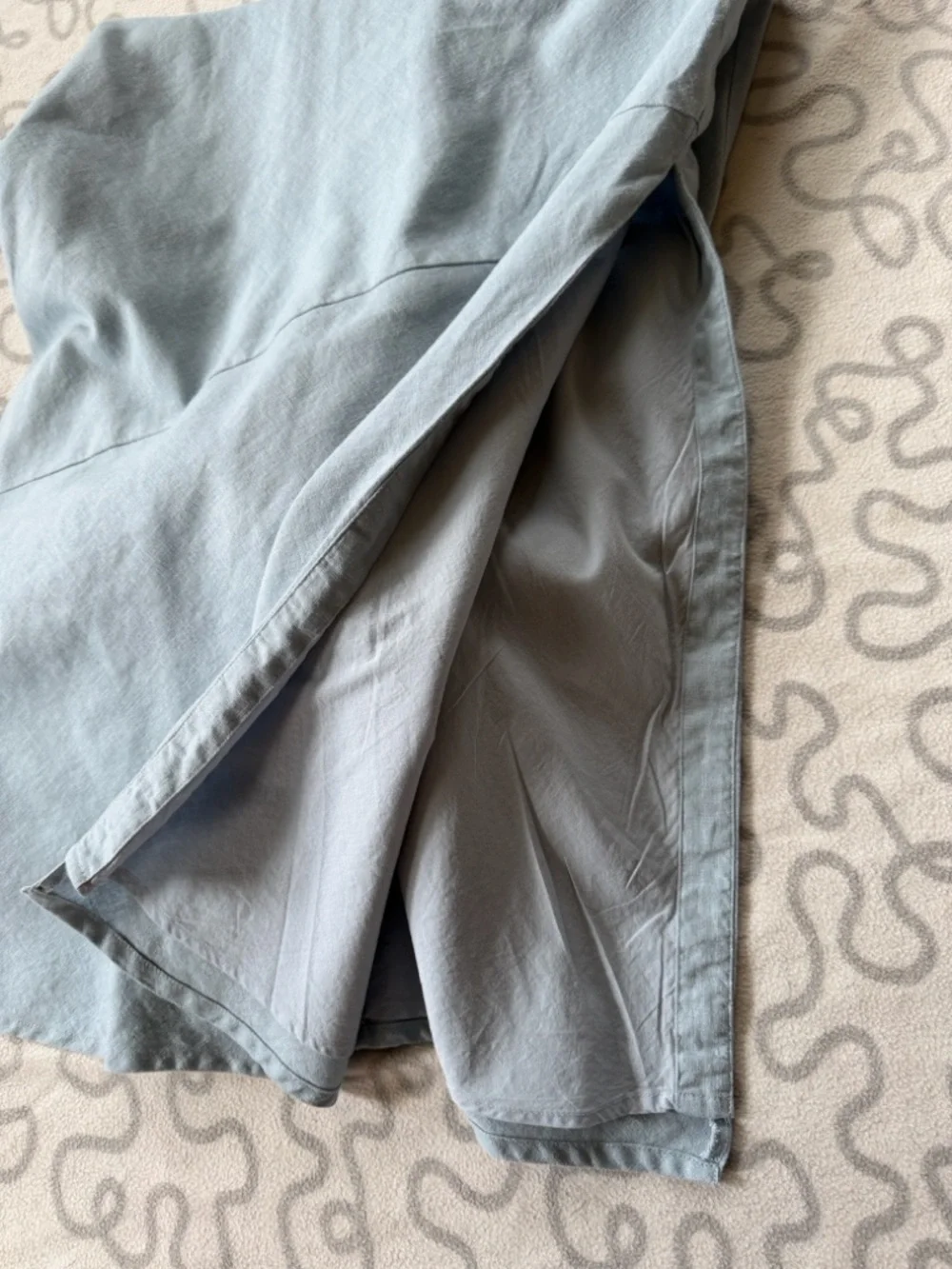 Abercrombie & Fitch High-Neck Linen-Blend Maxi Dress